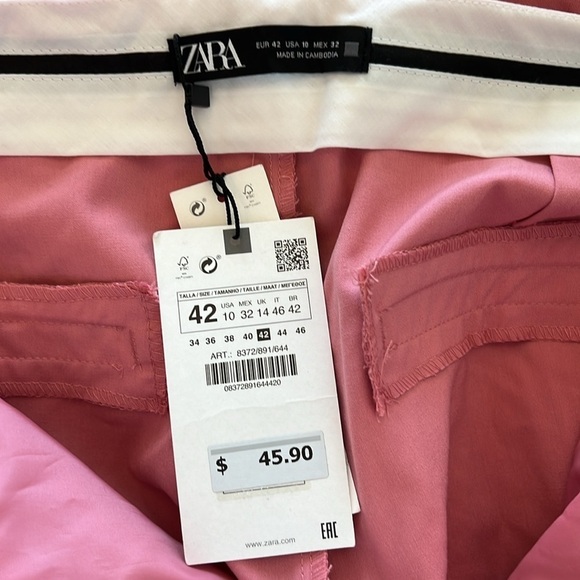 Zara Tapered Ankle Trousers Rose - Picture 6 of 7